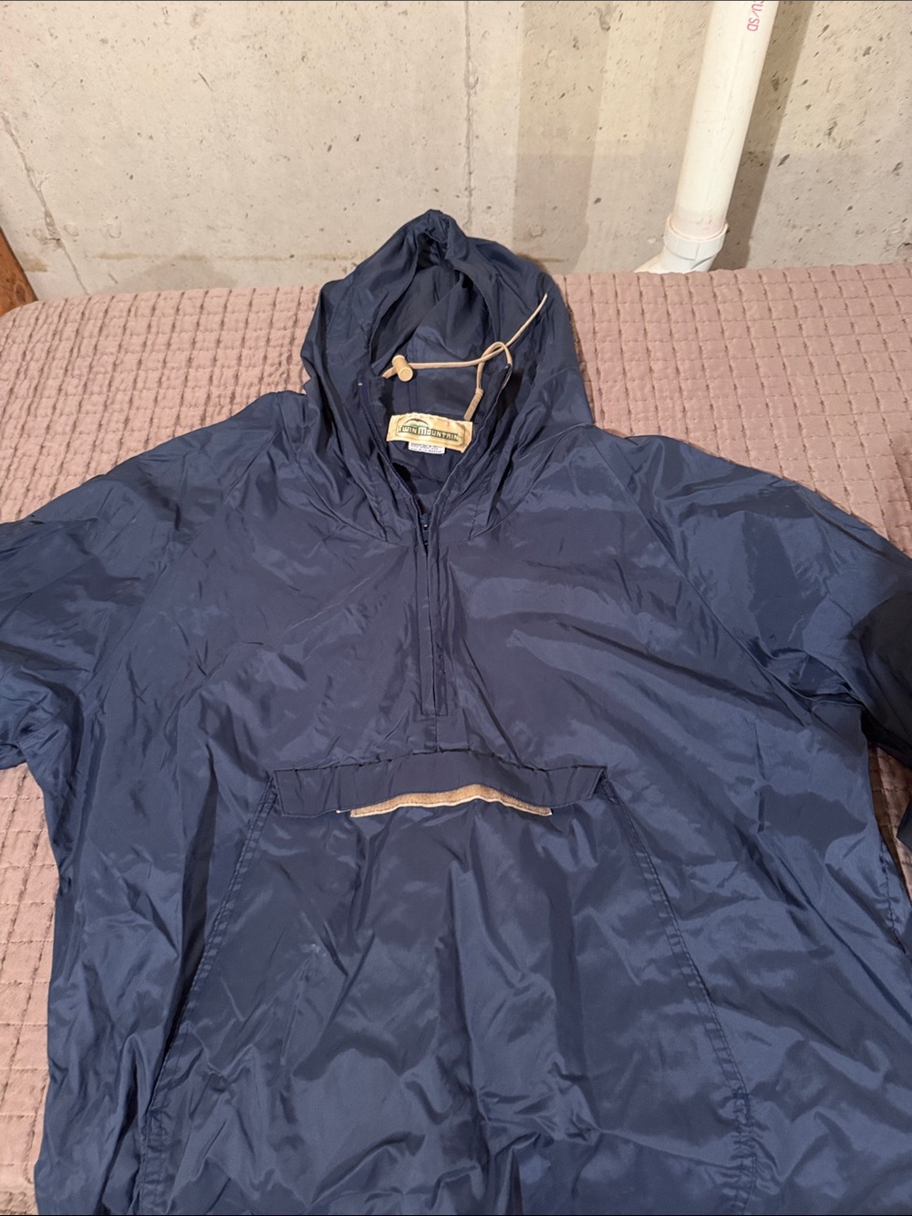 Outdoor Windbreaker Pullover Jacket - Navy